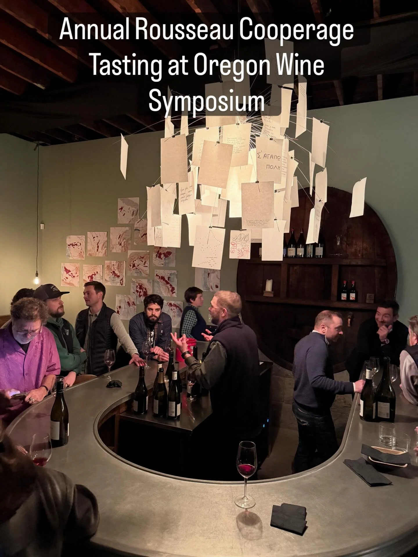 Highlight of @orwinesymposium for me every year is Phillip&rsquo;s tasting at Petit Monde Wine Merchants. Frederic and Jean Christophe Rousseau kindly select producers that use Rousseau barrels and tanks from all over France and the world paired with