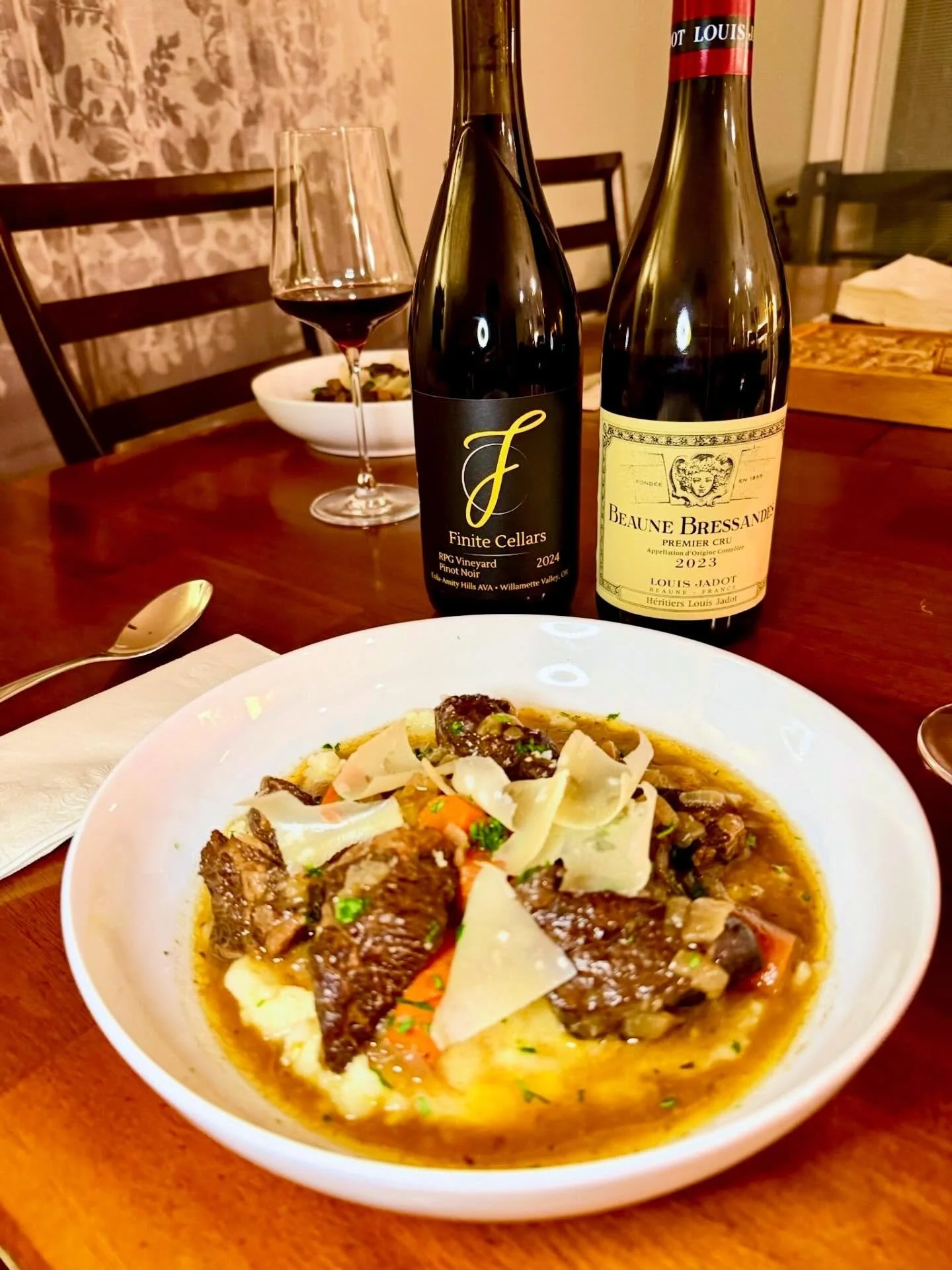 About 13 years ago, Ben bought Anthony Bourdain&rsquo;s Les Halles cookbook and instantly fell in love with accessible yet elevated cooking.  Today we&rsquo;re highlighting the Les Halles Beef Bourguignon recipe.  This is a simple beef braised in red
