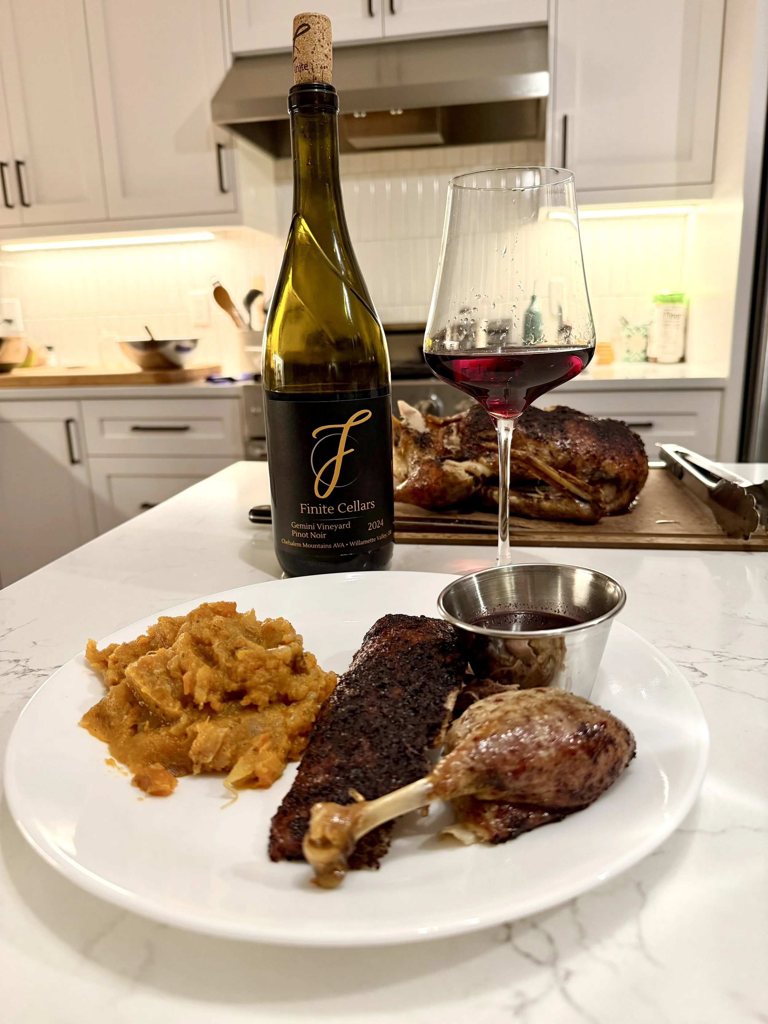 Roasted Duck with Cherries