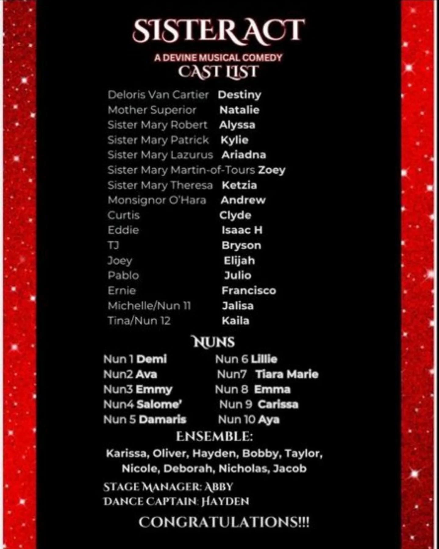Congratulations to everyone!!!🤍