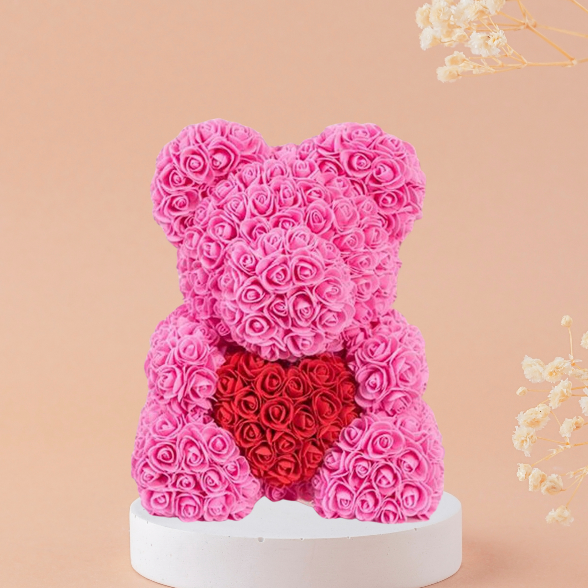 2-Large 40cm Rose Bear with Heart- DARKPINK (122).png