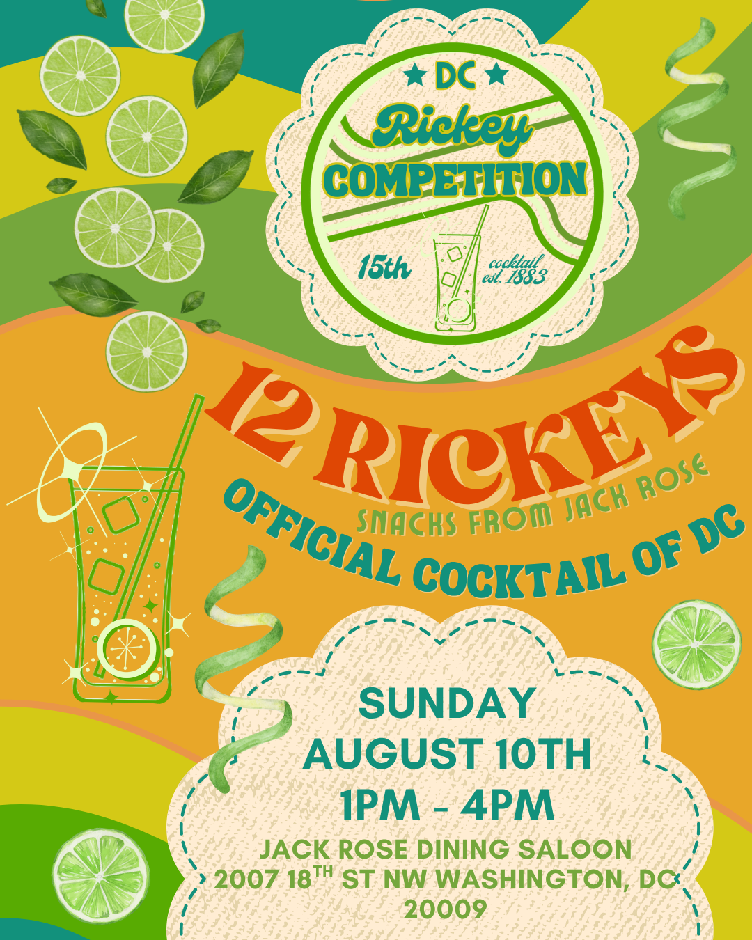 DC Craft Bartender's Guild Annual Rickey Competition