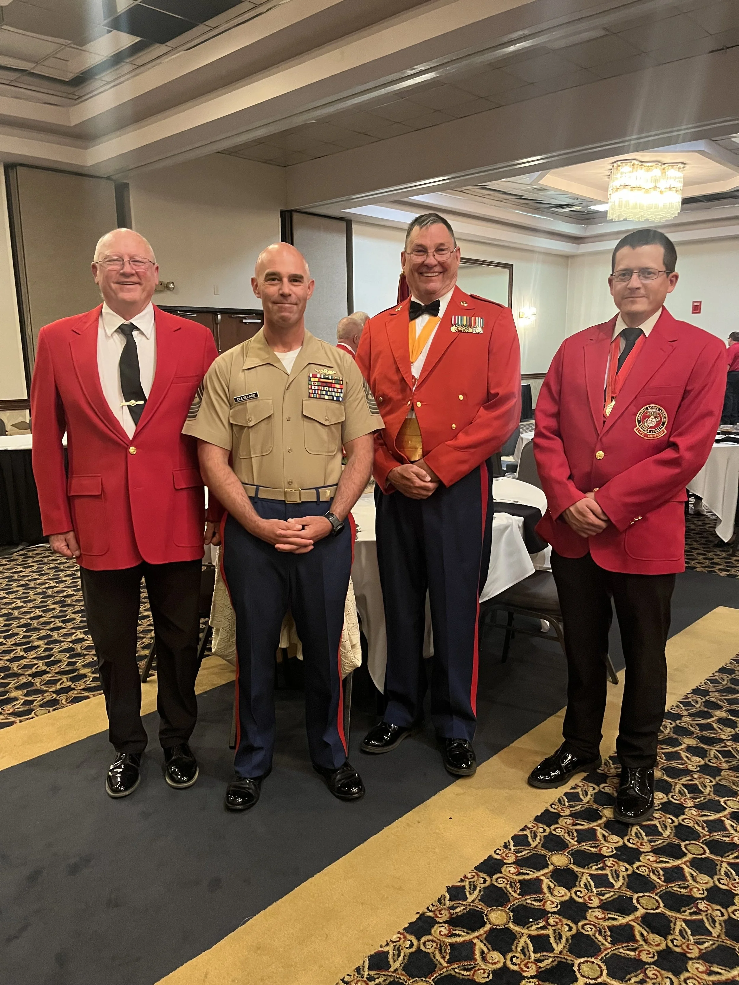 Kim Behrens, Sergeant Major Cleveland, Dave Englert, Chris Taylor
