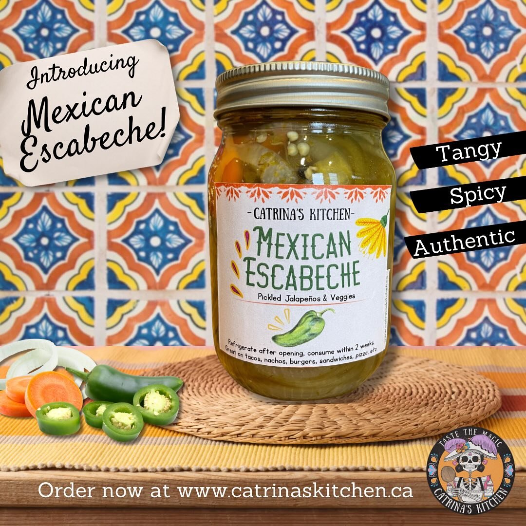 New Product Drop! 🎉 Add a little zing to your meals with my homemade Mexican escabeche! 🌶️🥕 
A perfect blend of pickled jalape&ntilde;os, carrots, onions, and spices&mdash;great as a topping, side, or snack. 
Now available for just $10 per jar. Or