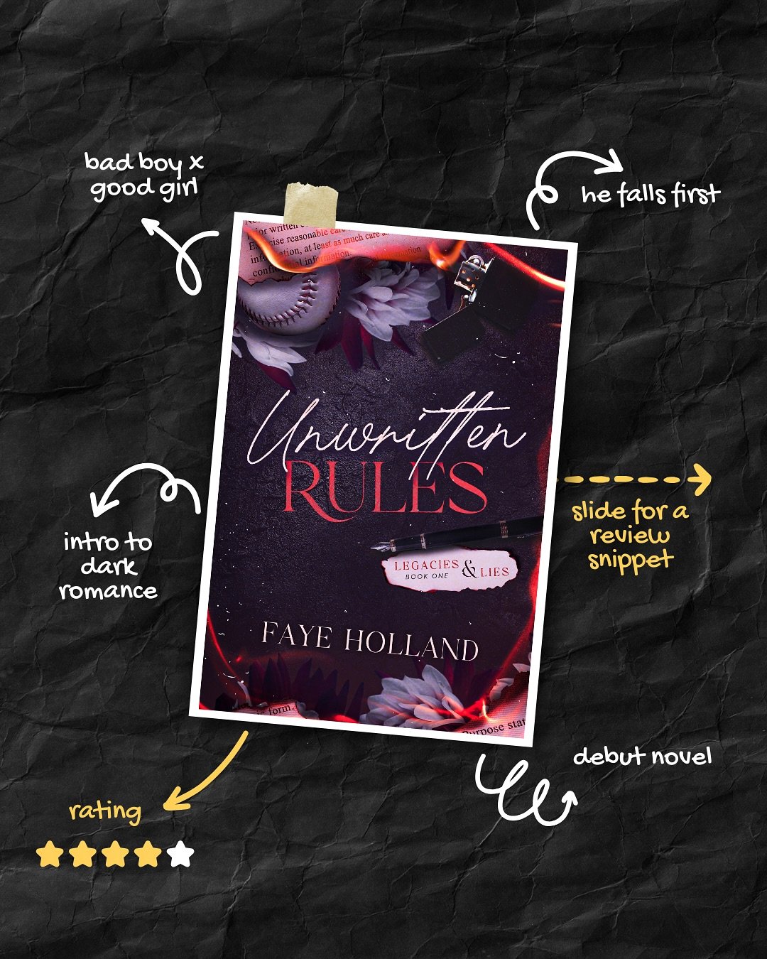 Do Not Miss This!🖤Unwritten Rules by Faye Holland 🖤Book 1 in the Legacies and Lies series🖤#bookrecommendations #bookrecs #newadultbooks #newadultbookrecs #newadultbookrecommendation #fayeholland #legaciesandlies #mafiavibes #introtodarkromance