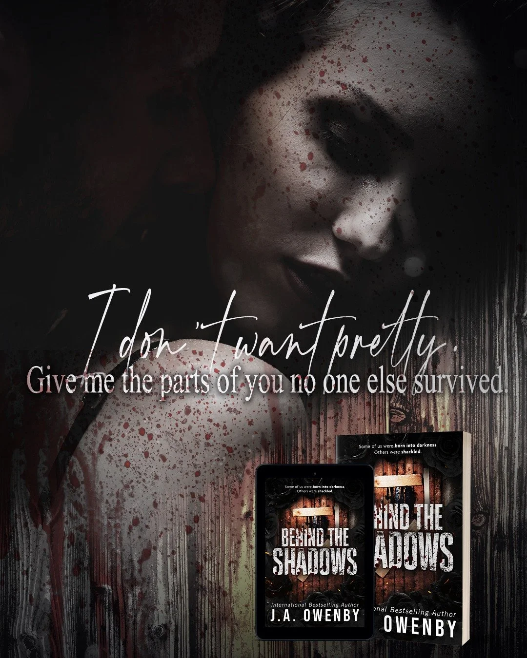 ✨TEASER: BEHIND THE SHADOWS by @jaowenby1 releasing October 29th! 

✨Add to your Goodreads TBR: https://www.goodreads.com/book/show/241705280-behind-the-shadows

Why you will love this book:

🖤Stalker

🖤Dark Forbidden Romance

🖤Touch Her and ☠️

?