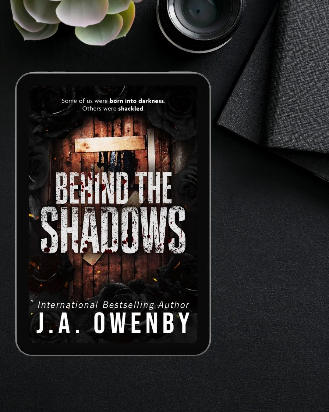 Behind the Shadows by J.A. Owenby Out Now!!
Rating: 4/5
Spice: 4/5
Plot: 5/5
Primary Genre: Dark Romance
Blurb:
Some of us were born into darkness. Others were shackled.
They drugged me. Chained me. Tore apart my mind until the pieces didn&rsquo