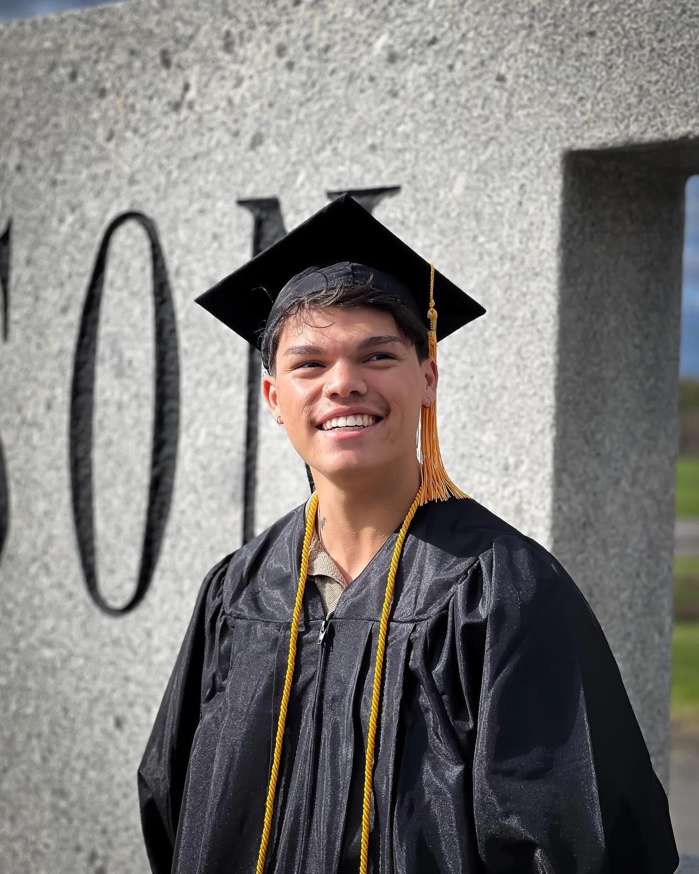 I graduated from COLLEGE last month. There were times when I didn&rsquo;t think I could make it. It felt like the odds were always stacked against me. But I made it through! With major help from my friends and family. This diploma is not only for me.
