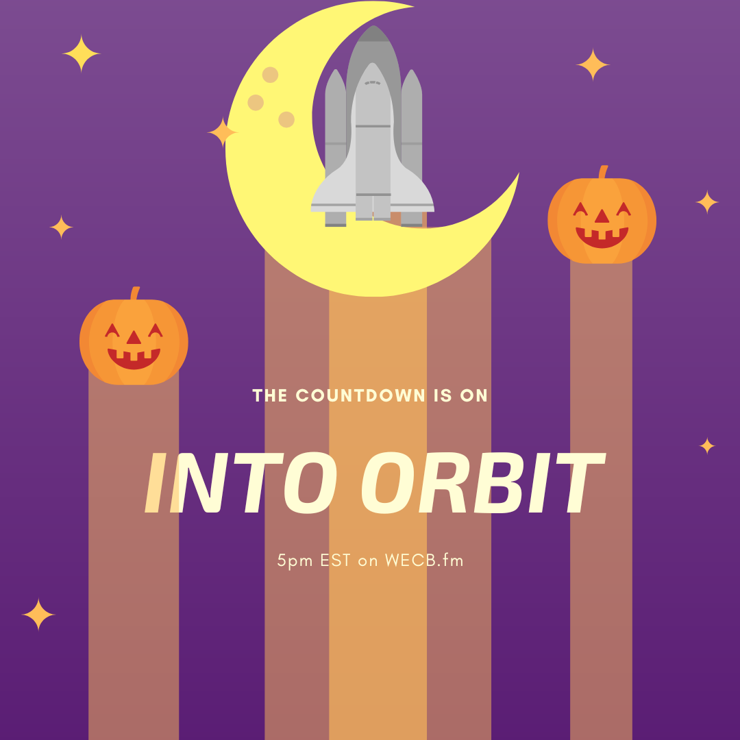 Podcast graphic for Halloween Episode for Instagram post