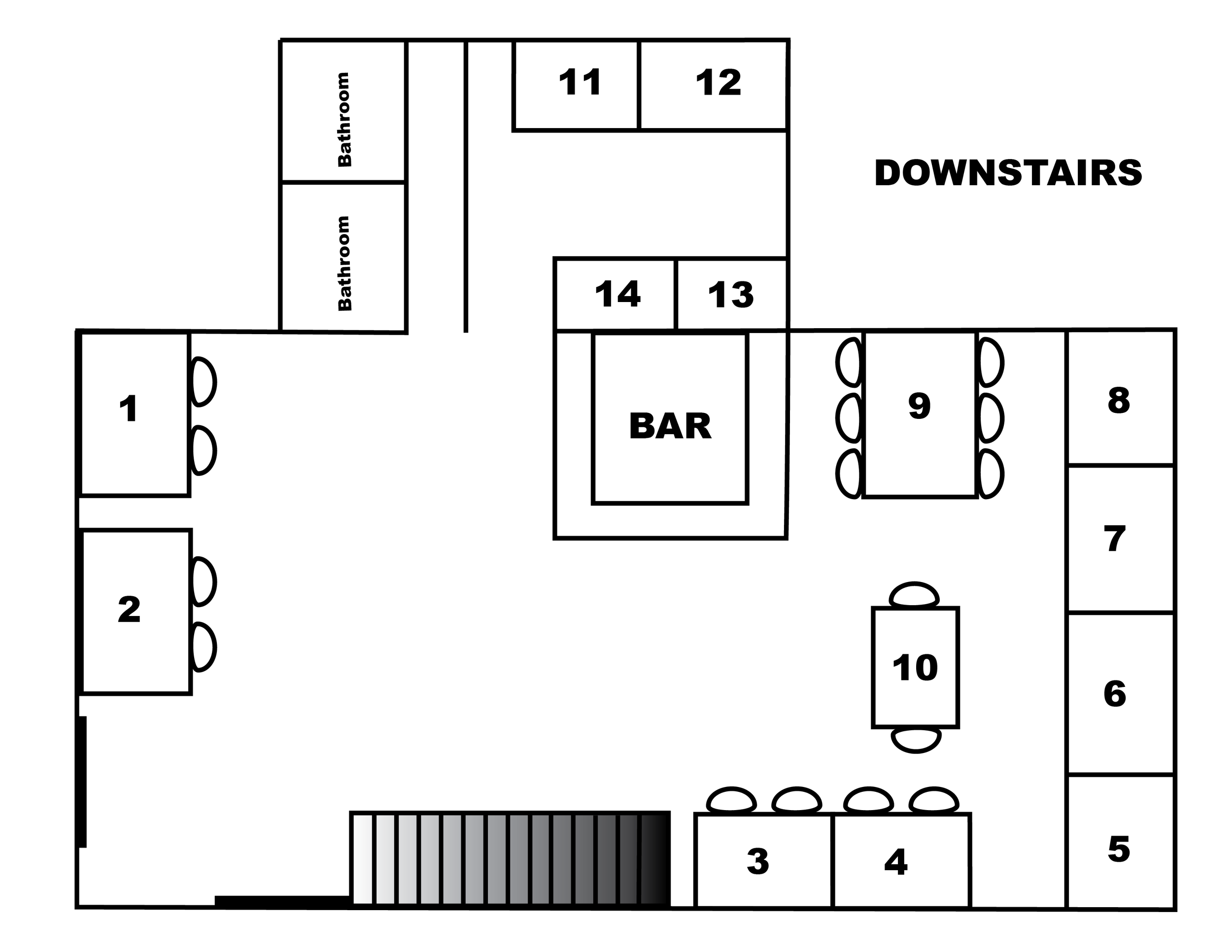 Floor plan design for restaurant