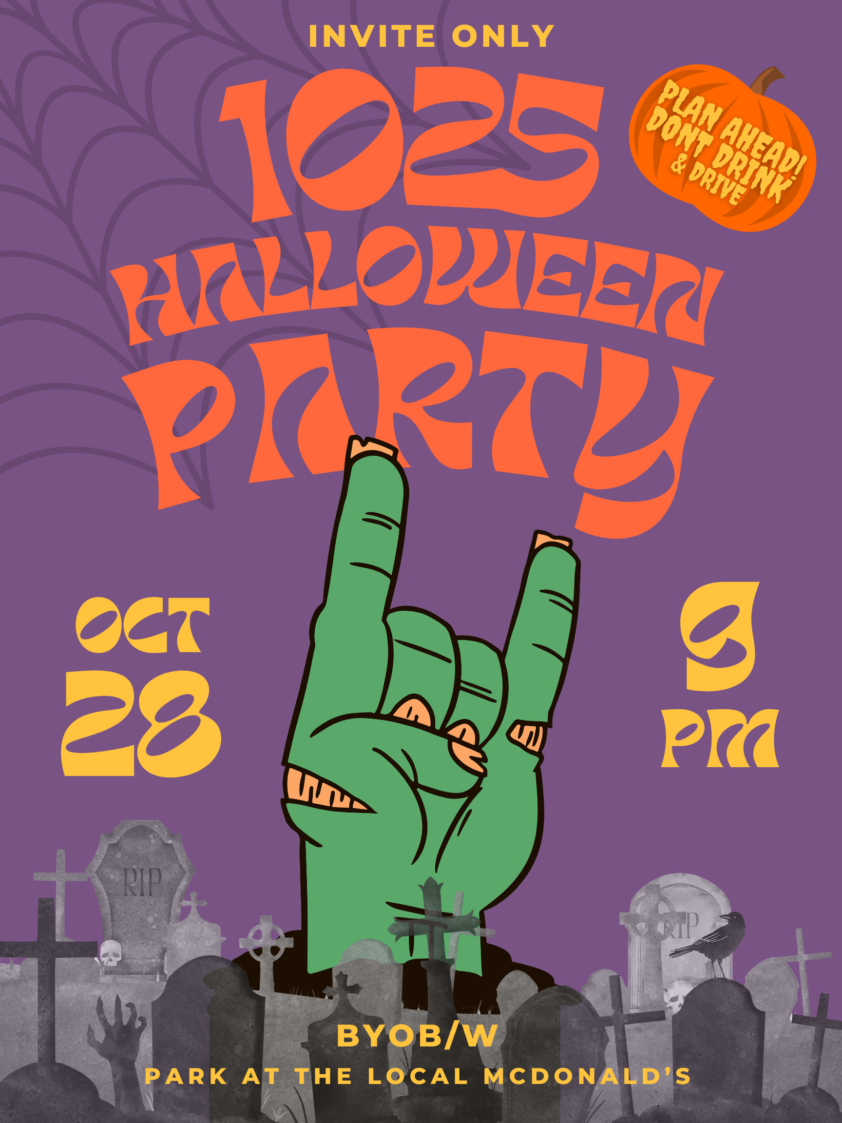 Halloween party flyer