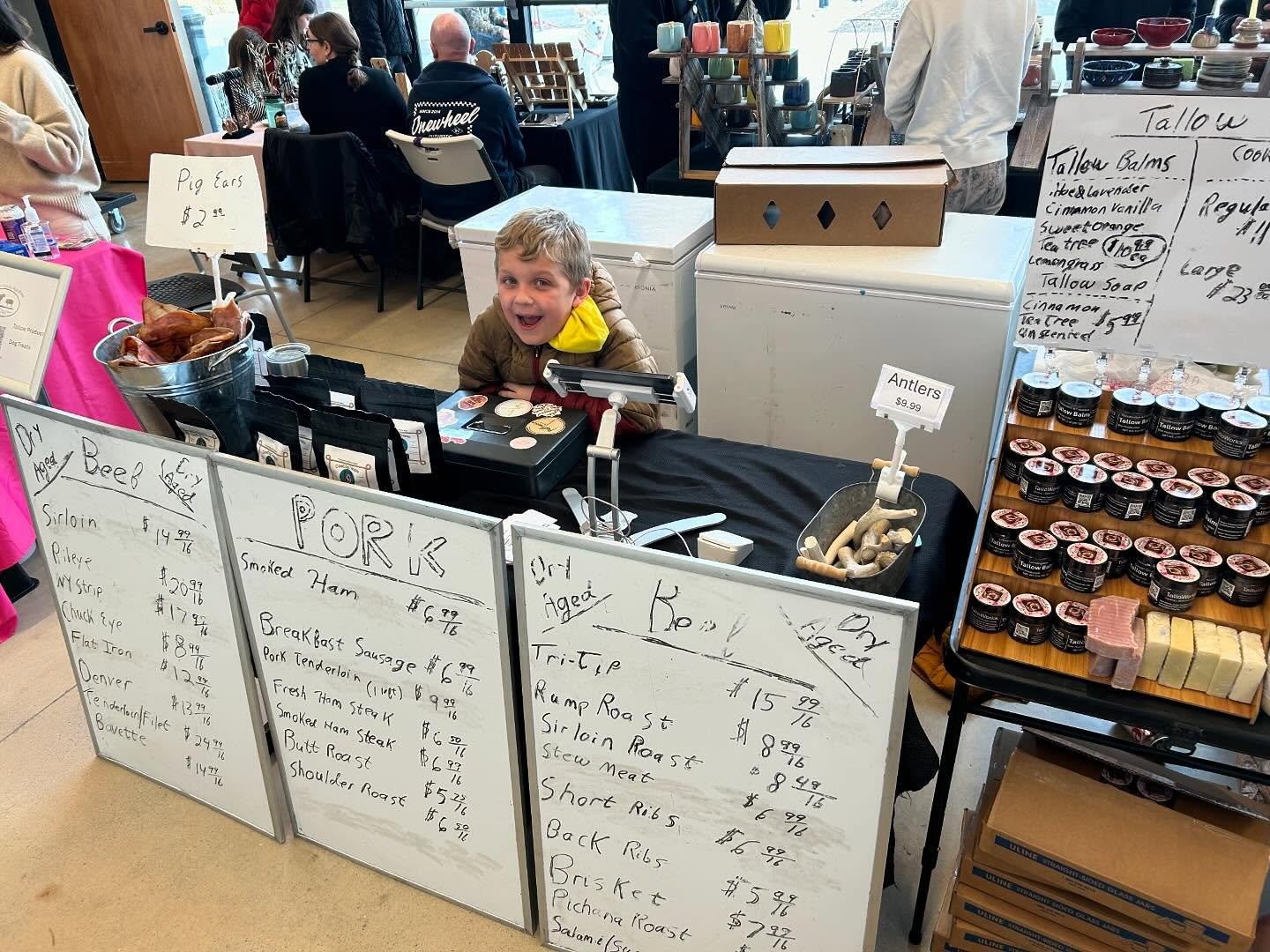 This guy&rsquo;s running the show today!
Sunday Farmers Market