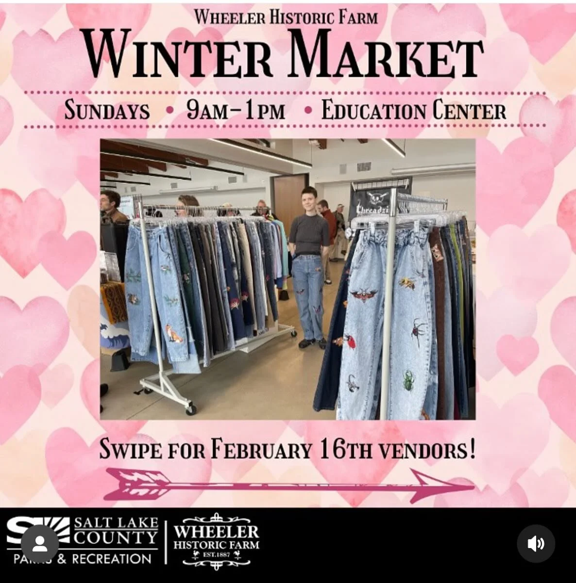 Happy Valentines Day! 
We would love to see you this Sunday at the Winter Market.