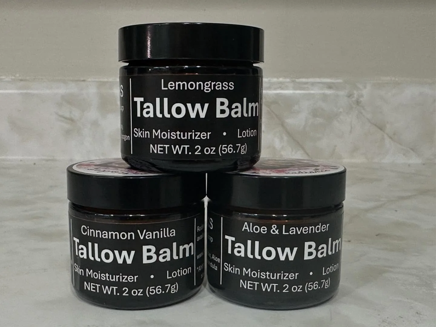 Our tallow balms have a new look!  Skin moisturizer, lotion, cut/scrape repair, eczema, you name it tallow just works.  Find them at www.thetalloworks.com and the Wheeler Winter Market every Sunday.