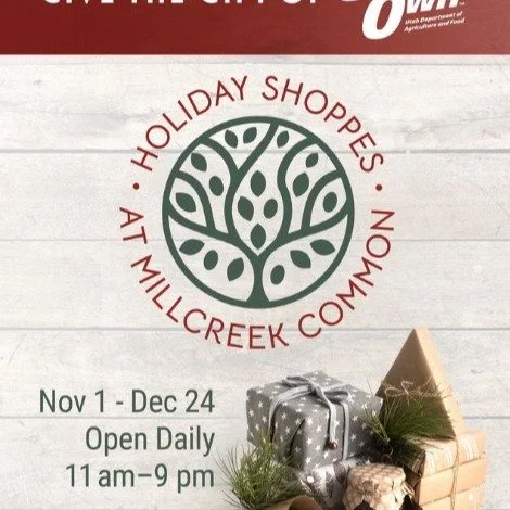Utah's Own Holiday Shoppes are open at Millcreek Common! Our tallow balms, soap, and cooking tallow are available- along with our latest release &quot;Altitude Armor Tallow Balm&quot;.

Open 7 days/week from 11 am to 9 pm, the Shoppes feature more th
