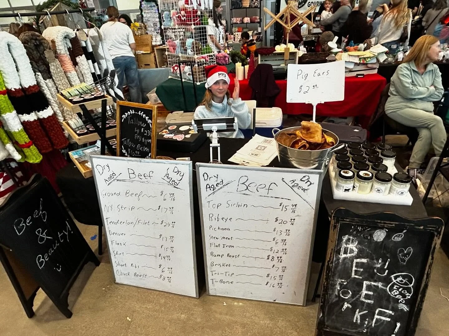 Sandy City Holiday Market happening now! 
Today (12/12) 4-6pm 
Saturday (12/13) 10am/6pm 
Ground beef, steaks, roasts, ribs, brisket, tallow balms, tallow soaps, NEW lip balm 😁
Union Middle School