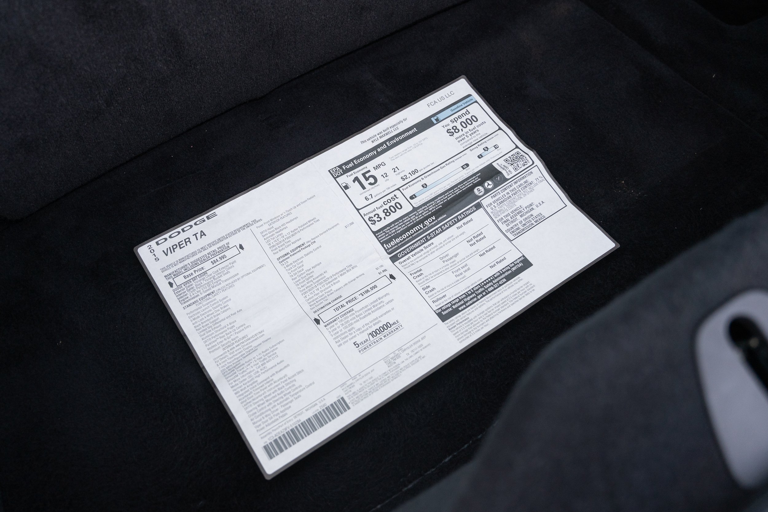 2015 Dodge Viper T-A 2 #0284 Advertising Photos -38.jpg