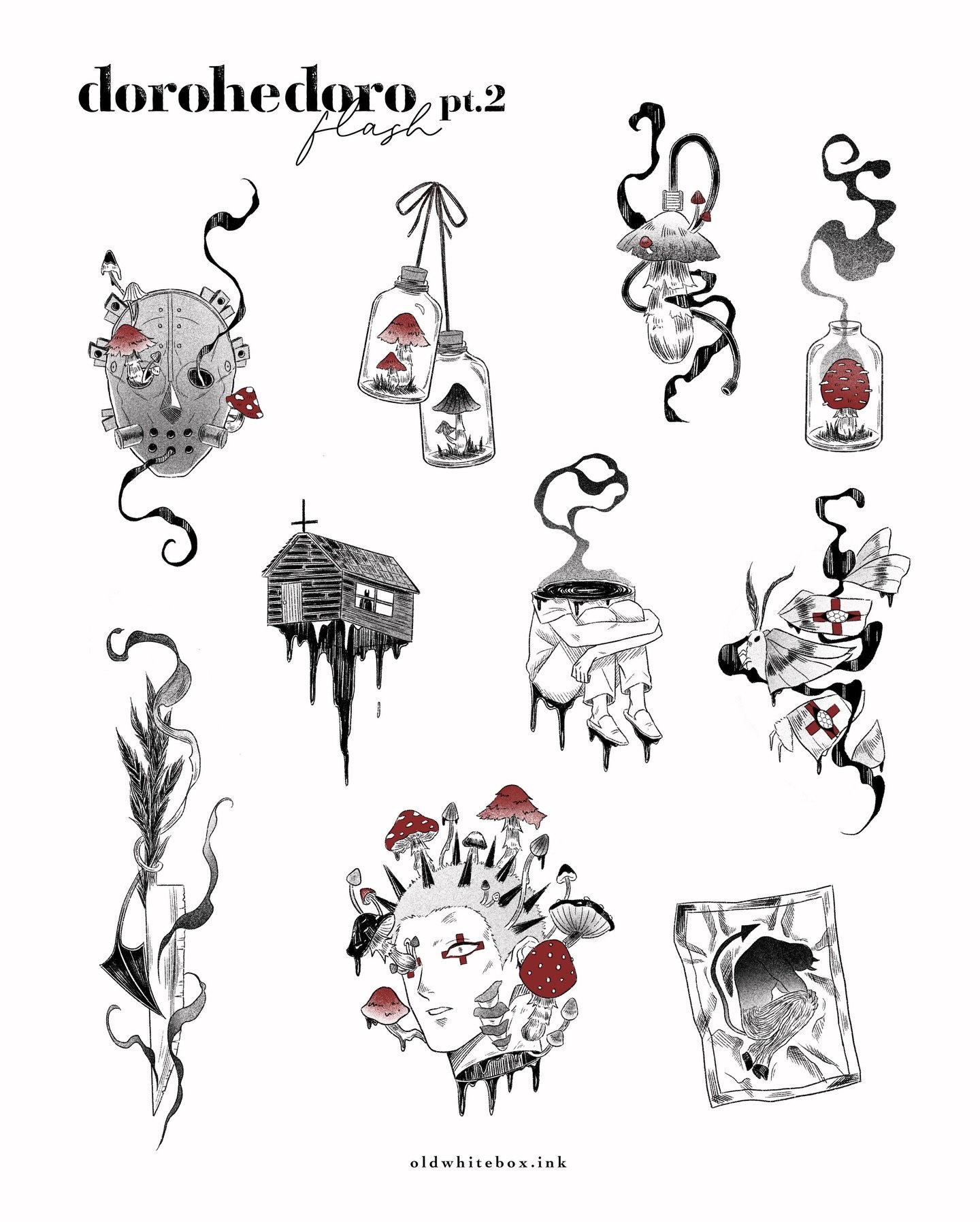 [NEW FLASH] Dorohedoro pt.2 !! 🍄🦎🔪🥟

With the second season airing I got inspired to draw new flash designs ! It&rsquo;s been so long since I drew part 1 🙂&zwj;↕️ (please see the 3rd slide for what&rsquo;s still available from that sheet !) 

Pl