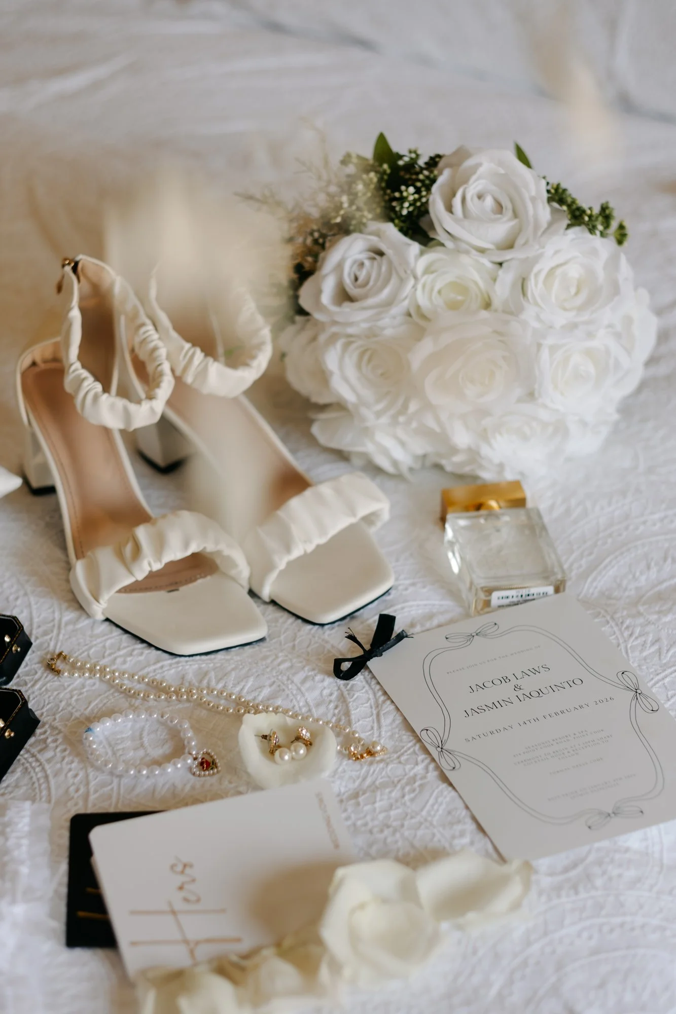 wedding flat lay photography rings invitation details