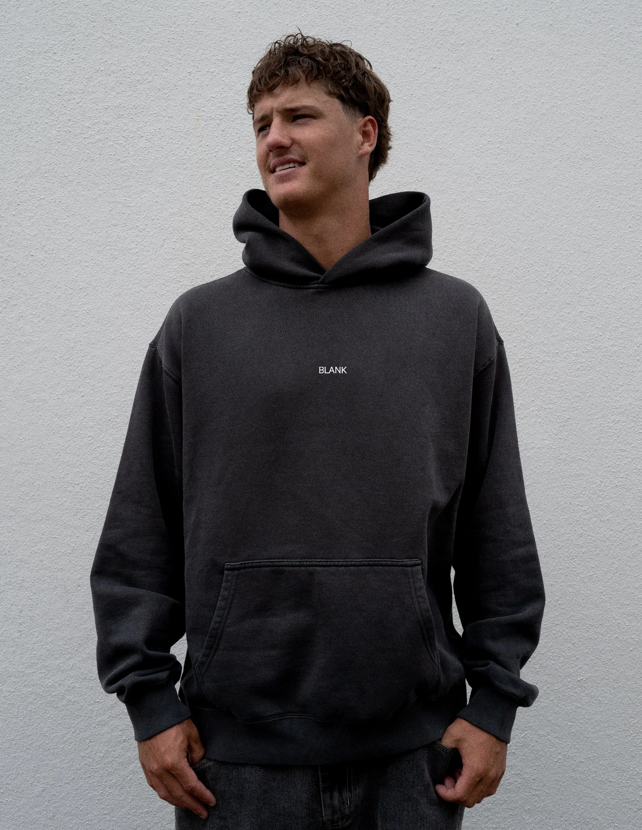 New Wave Hood - Faded Black Unisex