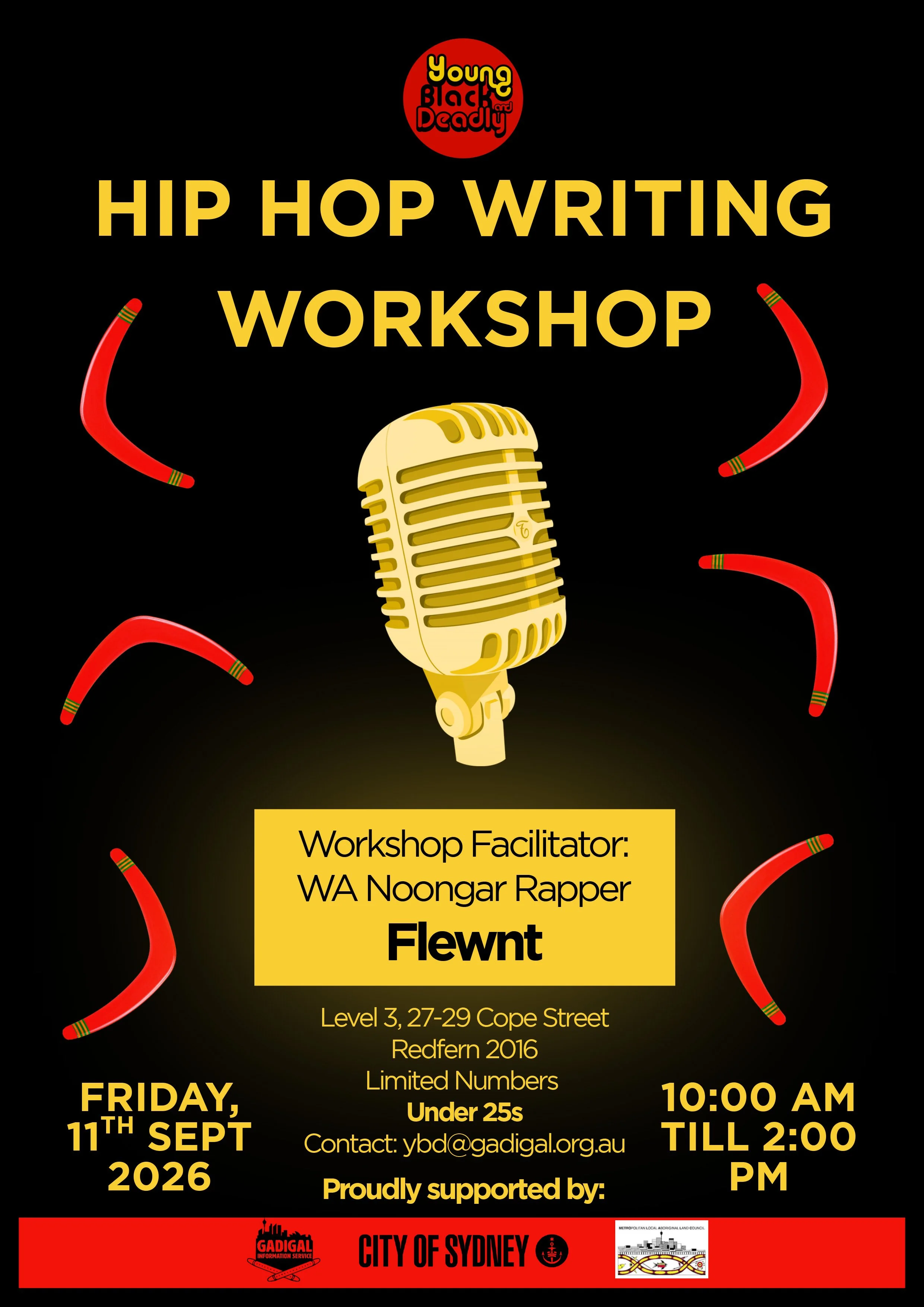 HIP HOP WRITING WORKSHOP