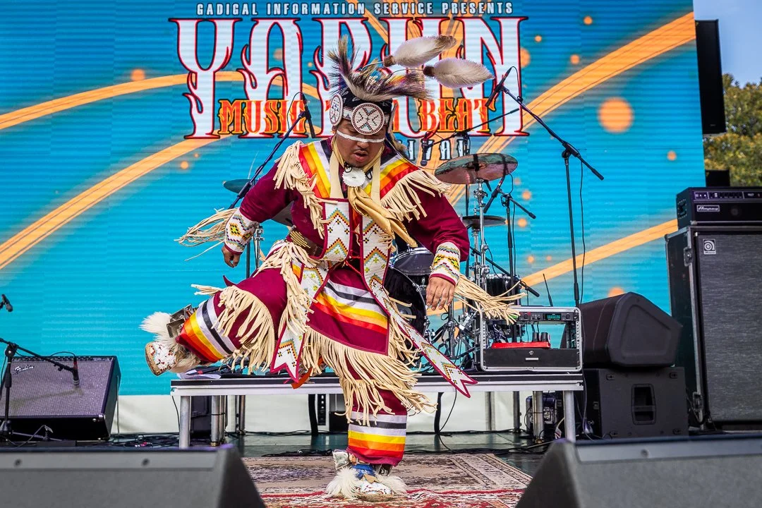 First Nations Dancer at Yabun 2025