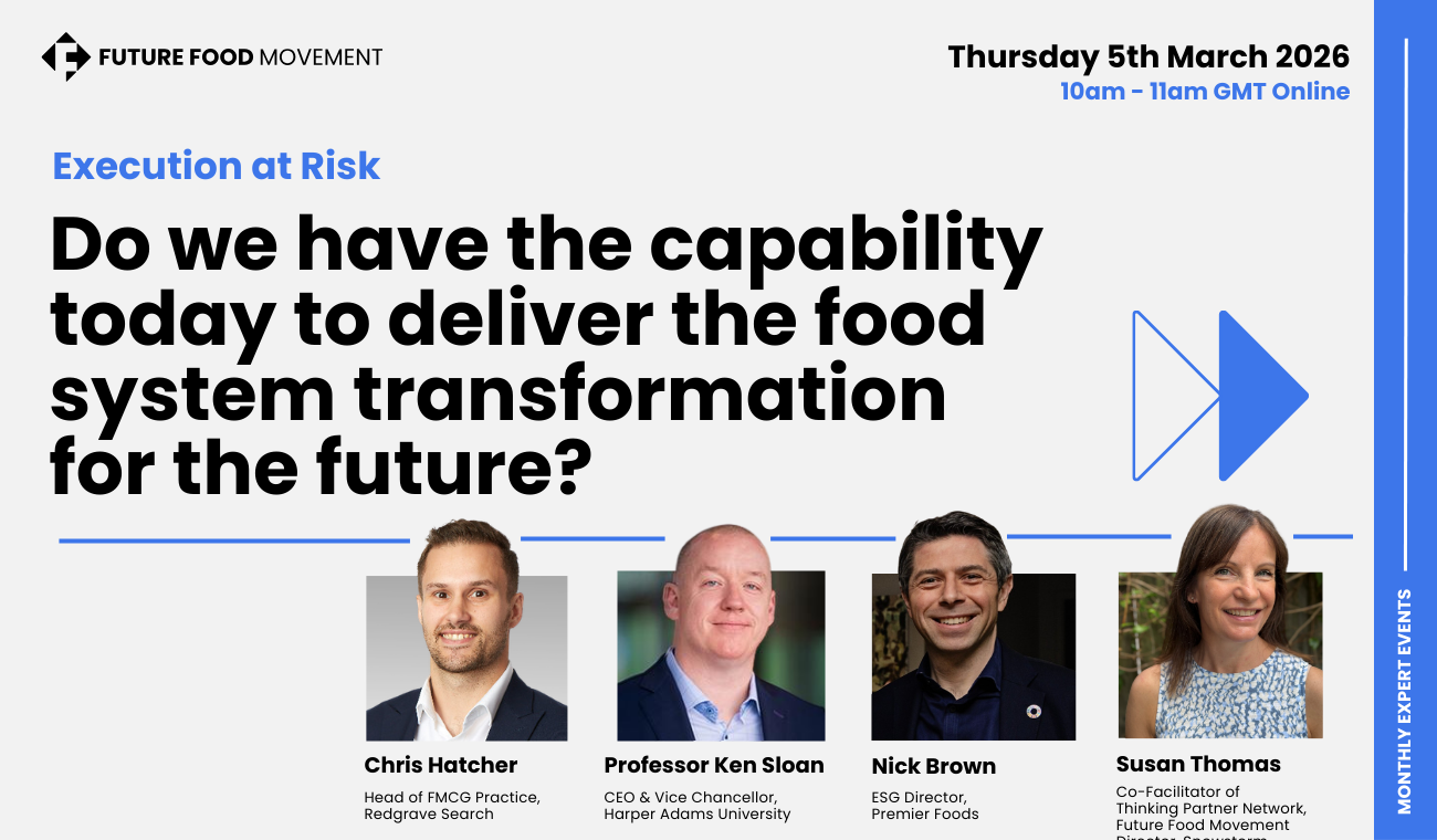 Do we have the capability today to deliver the food system transformation for the future?&nbsp;
