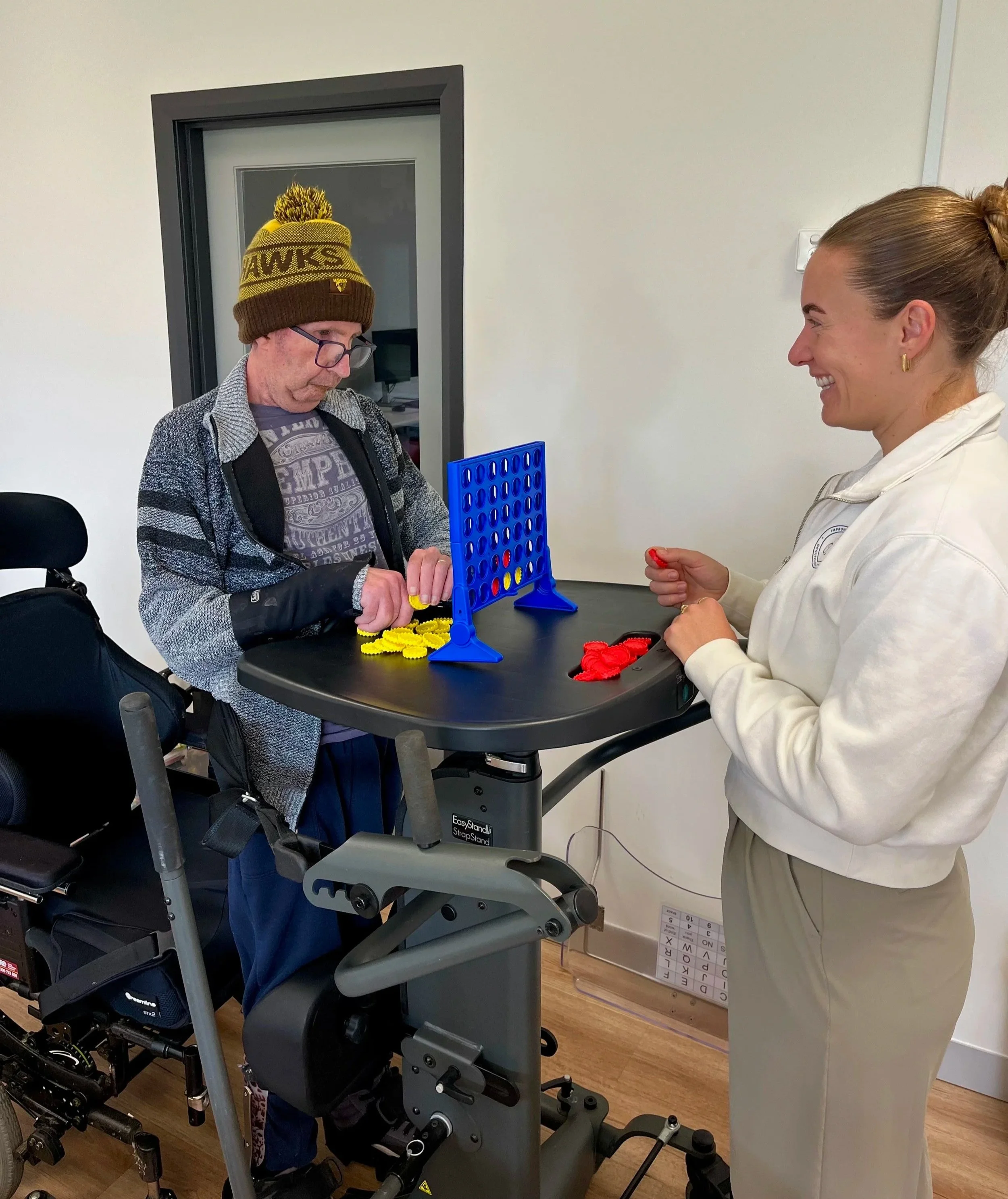 The benefits of supported standing.