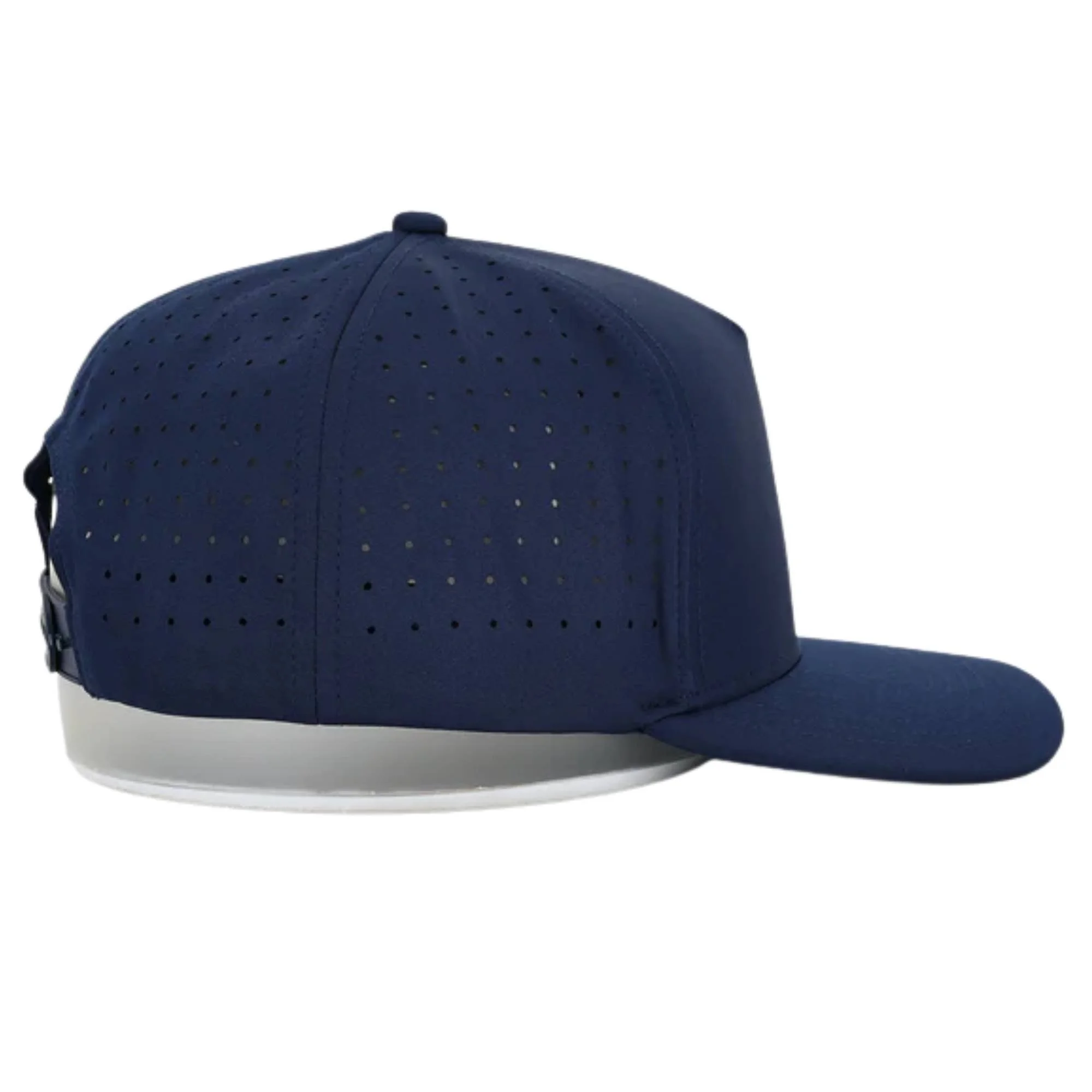 Waggle Gamer hat, opposite side view showing curved bill