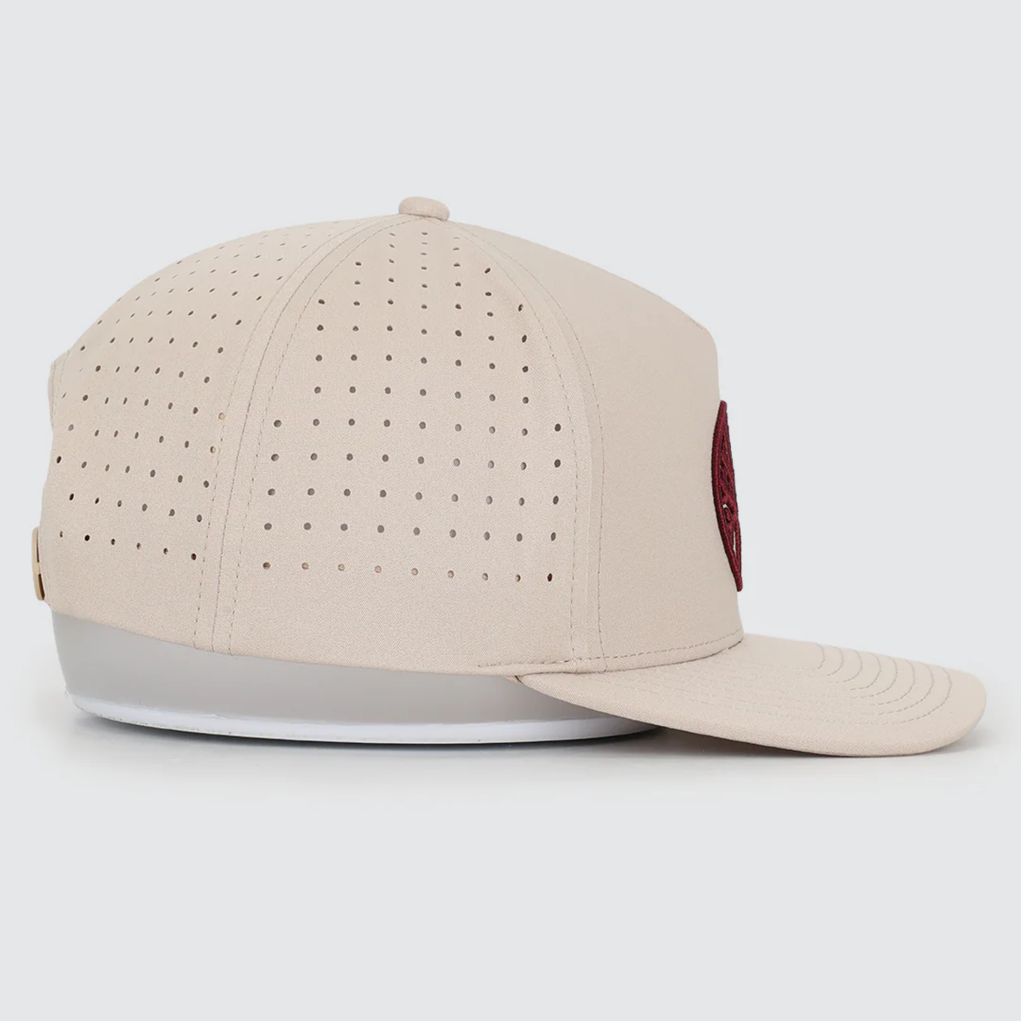Waggle Smoaked It hat, right side view showing curved bill