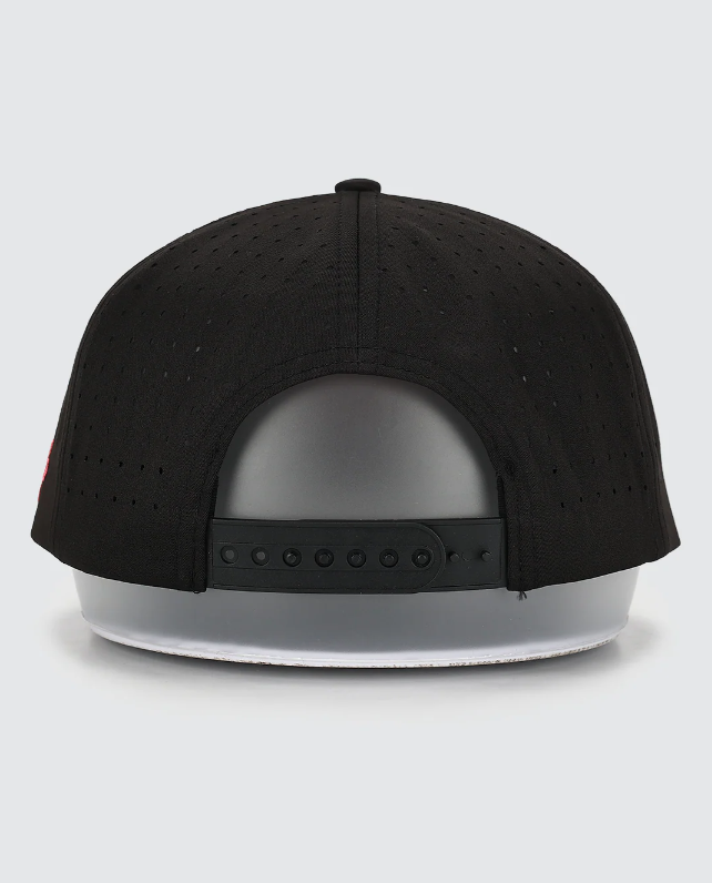 Waggle Mirage hat, back view showing adjustable strap closure