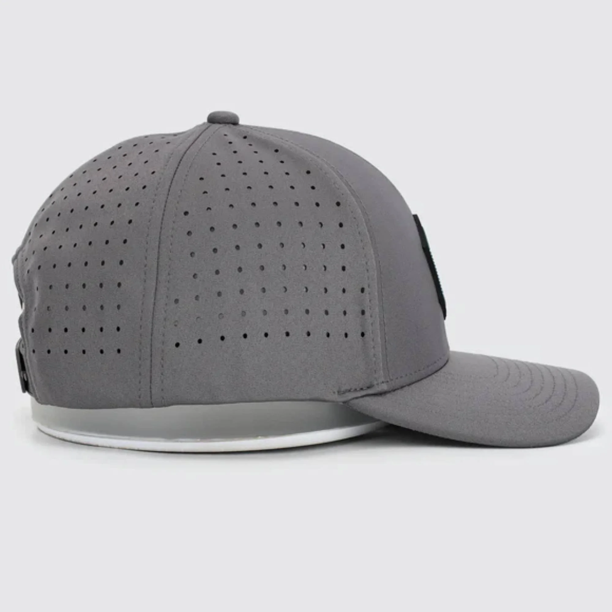 Waggle Origin hat, side view showing perforated fabric panels