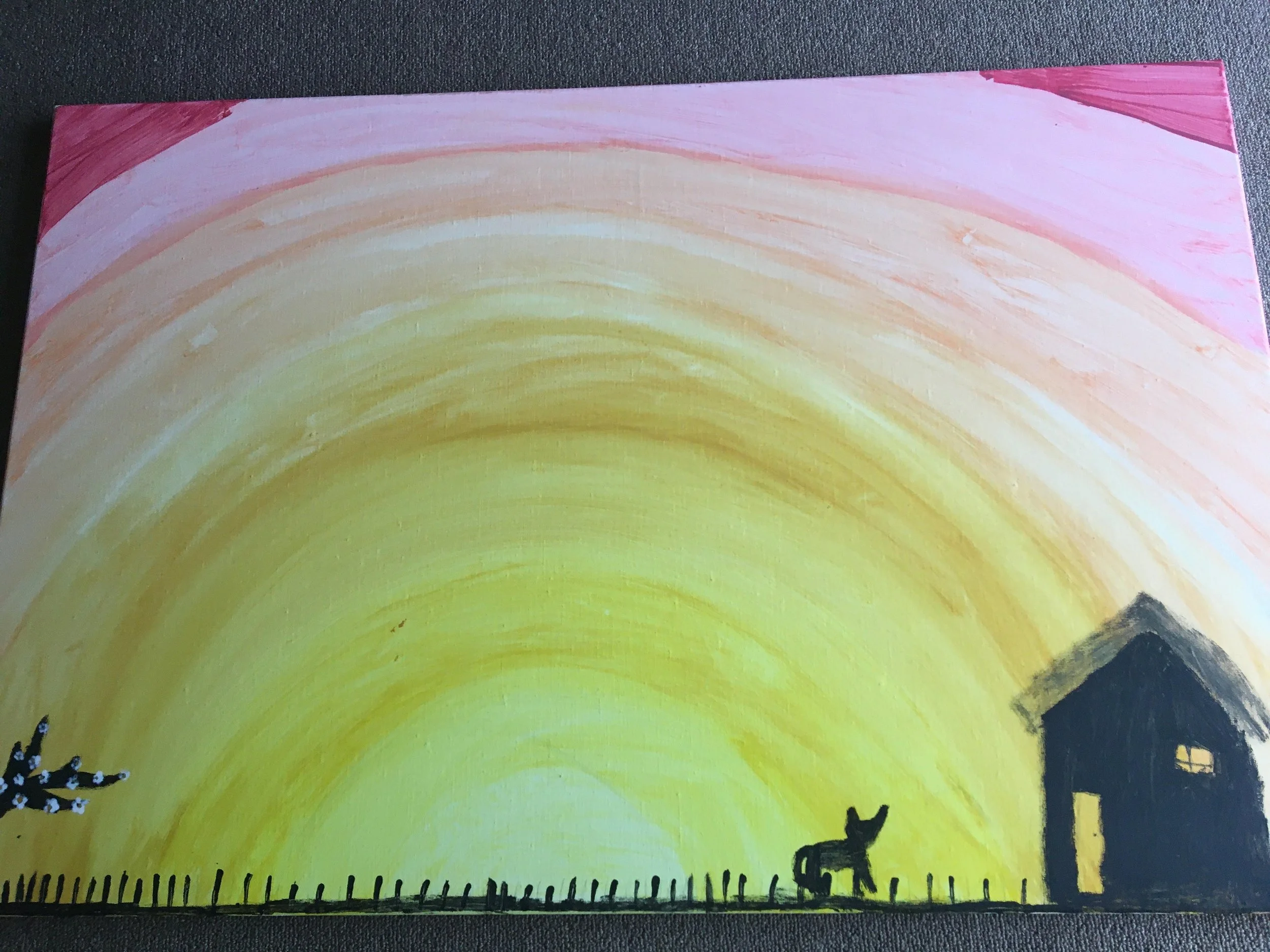 A big sunset by Makenzie aged 7.jpg