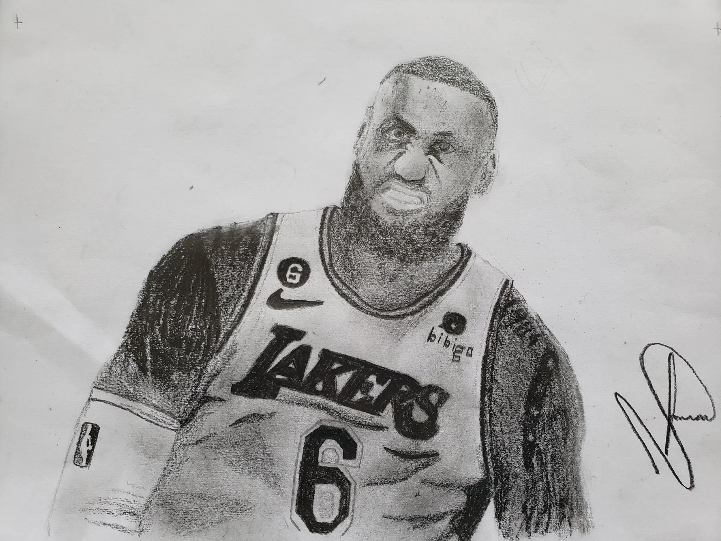 LeBron James basketball hero by Simeon aged 10.jpg