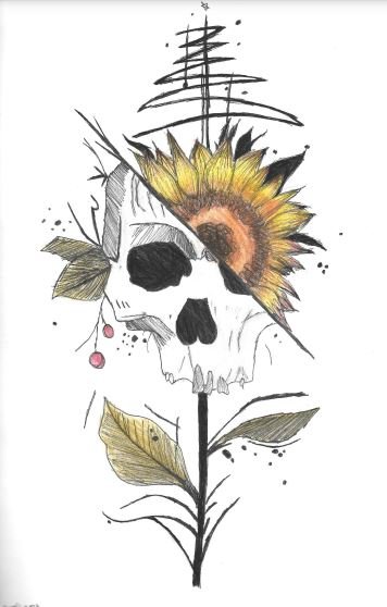 Skull Flower by Rujula Harshi Bommisetti aged 12.JPG