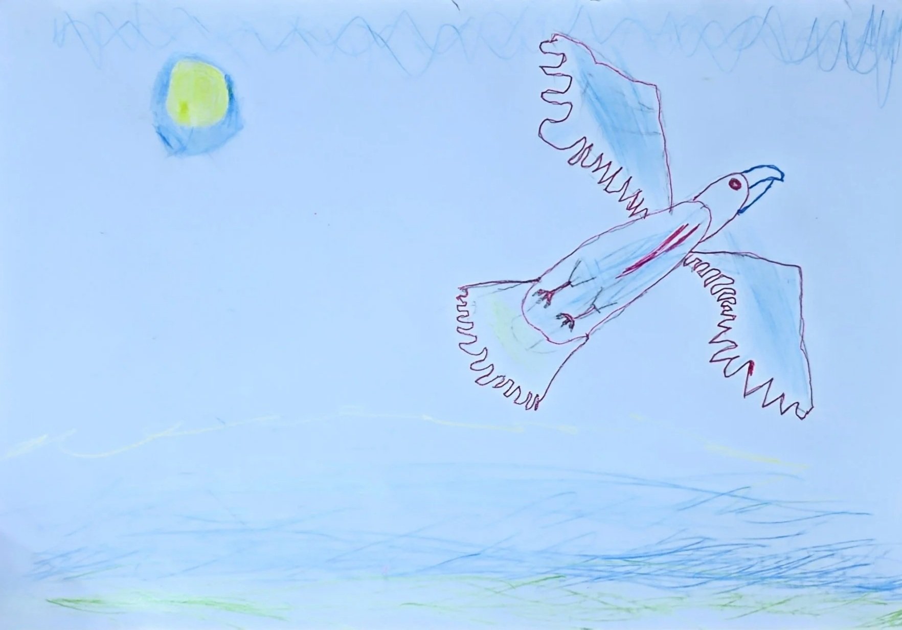 'Flying high' by Scott aged 6