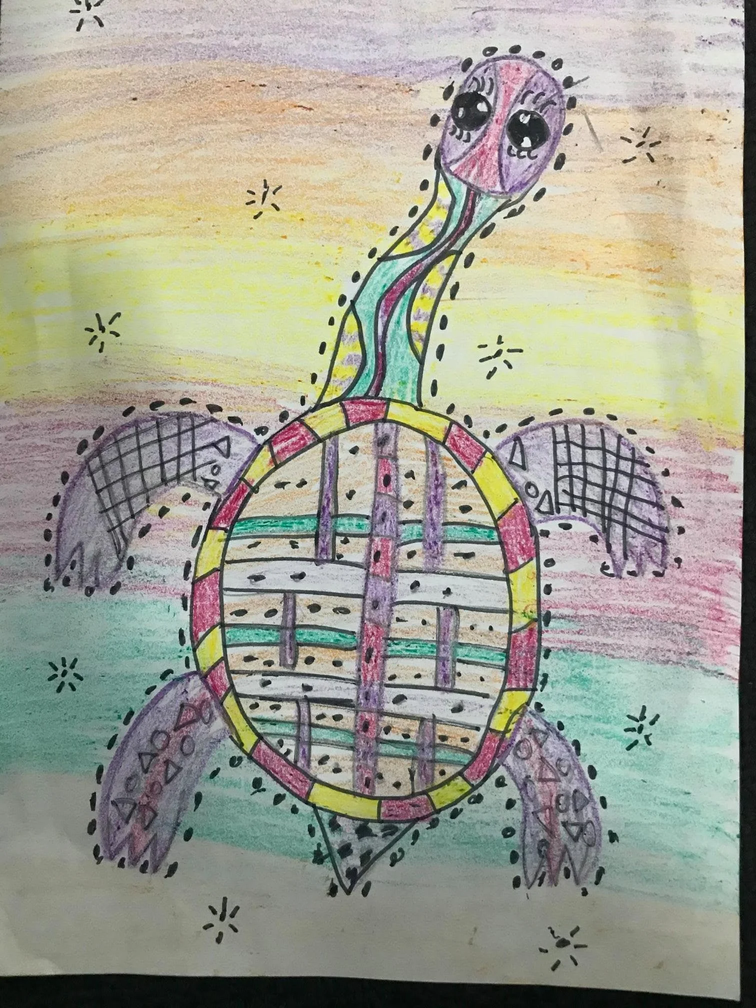 Long neck turtle by Vihara aged 12.jpg