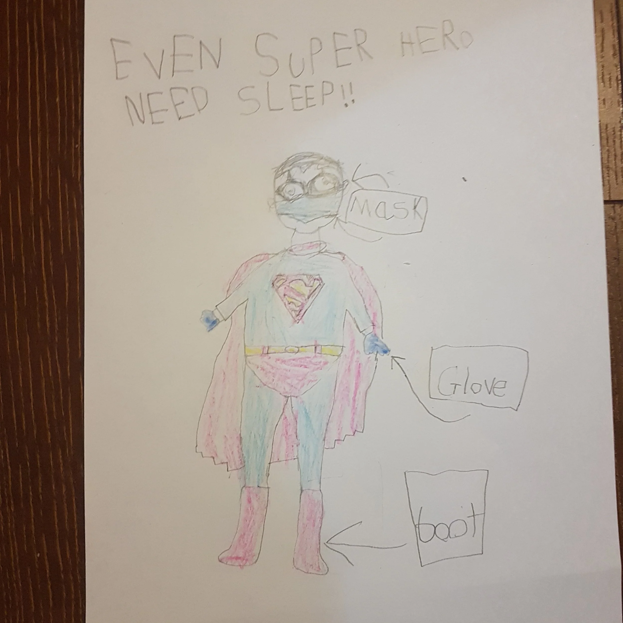 Even super heros need sleep by John aged 5.5.jpg