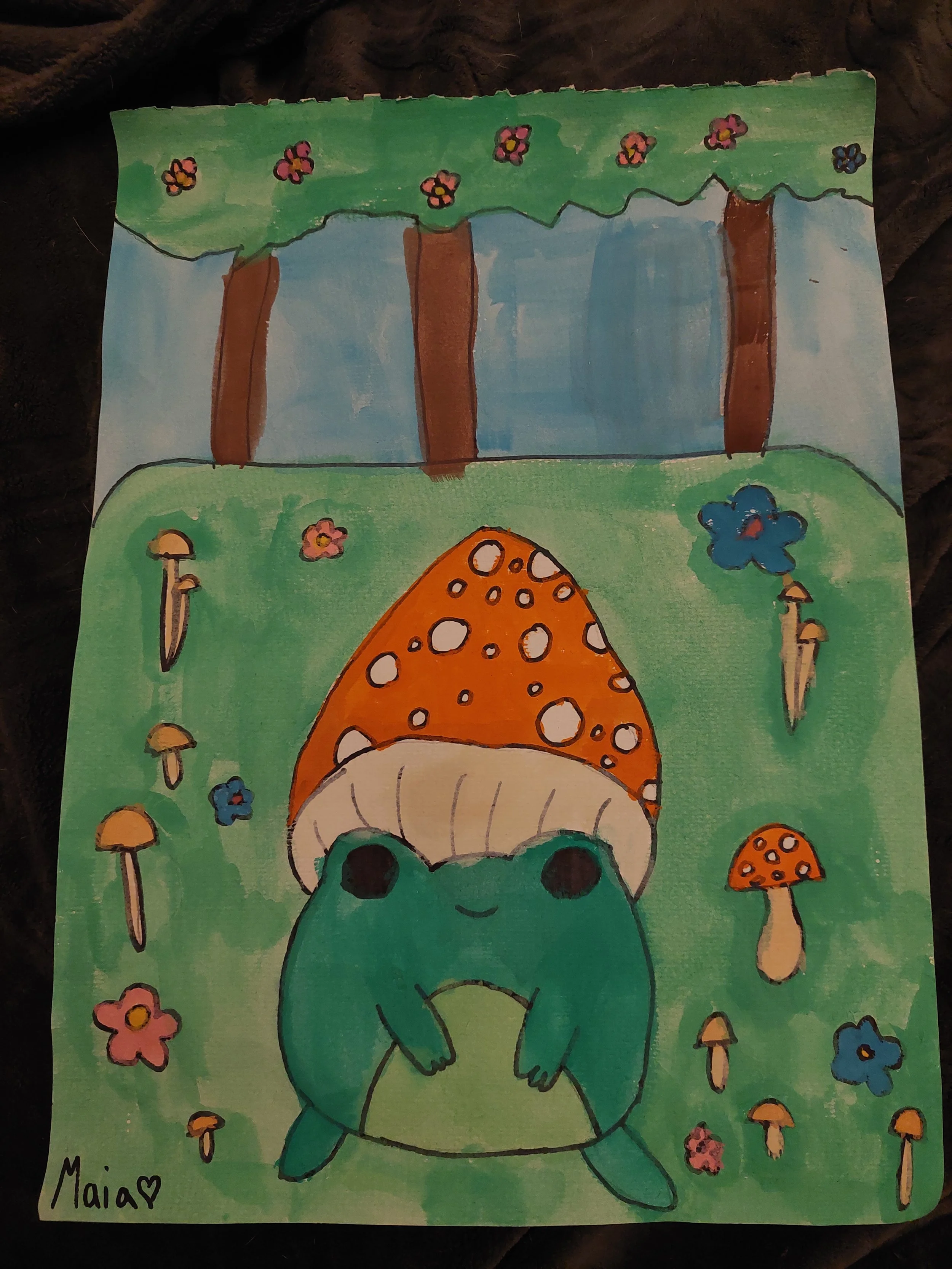 Toadstool, literally by Maia aged 10.jpg