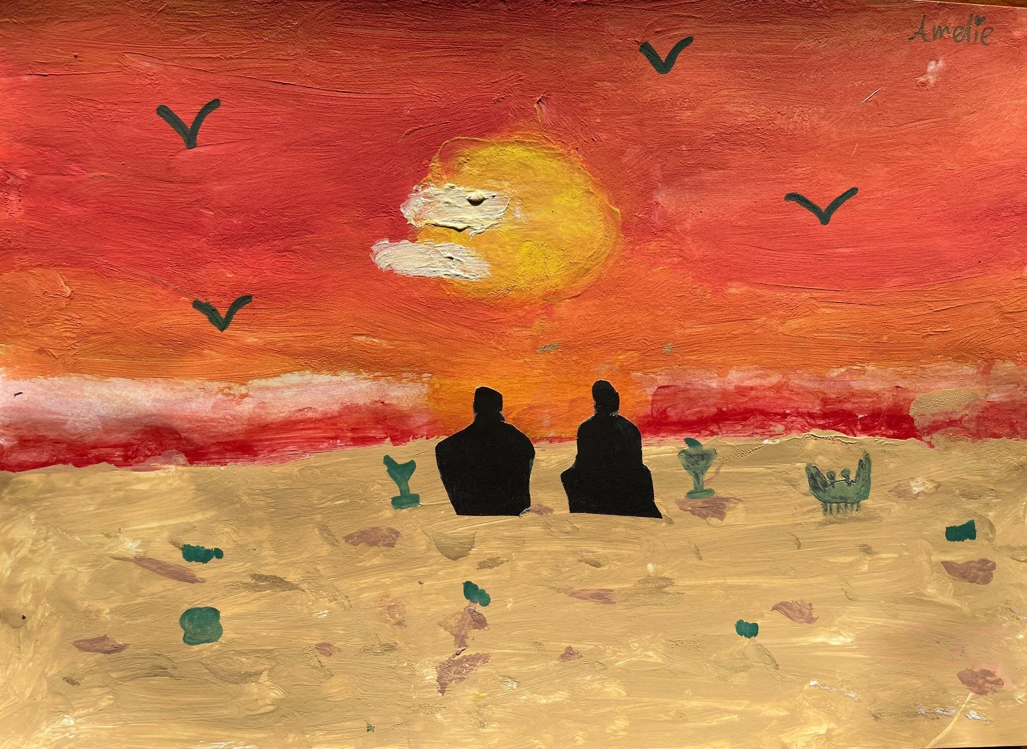 Sunset honeymoon by Amelie aged 9.jpg