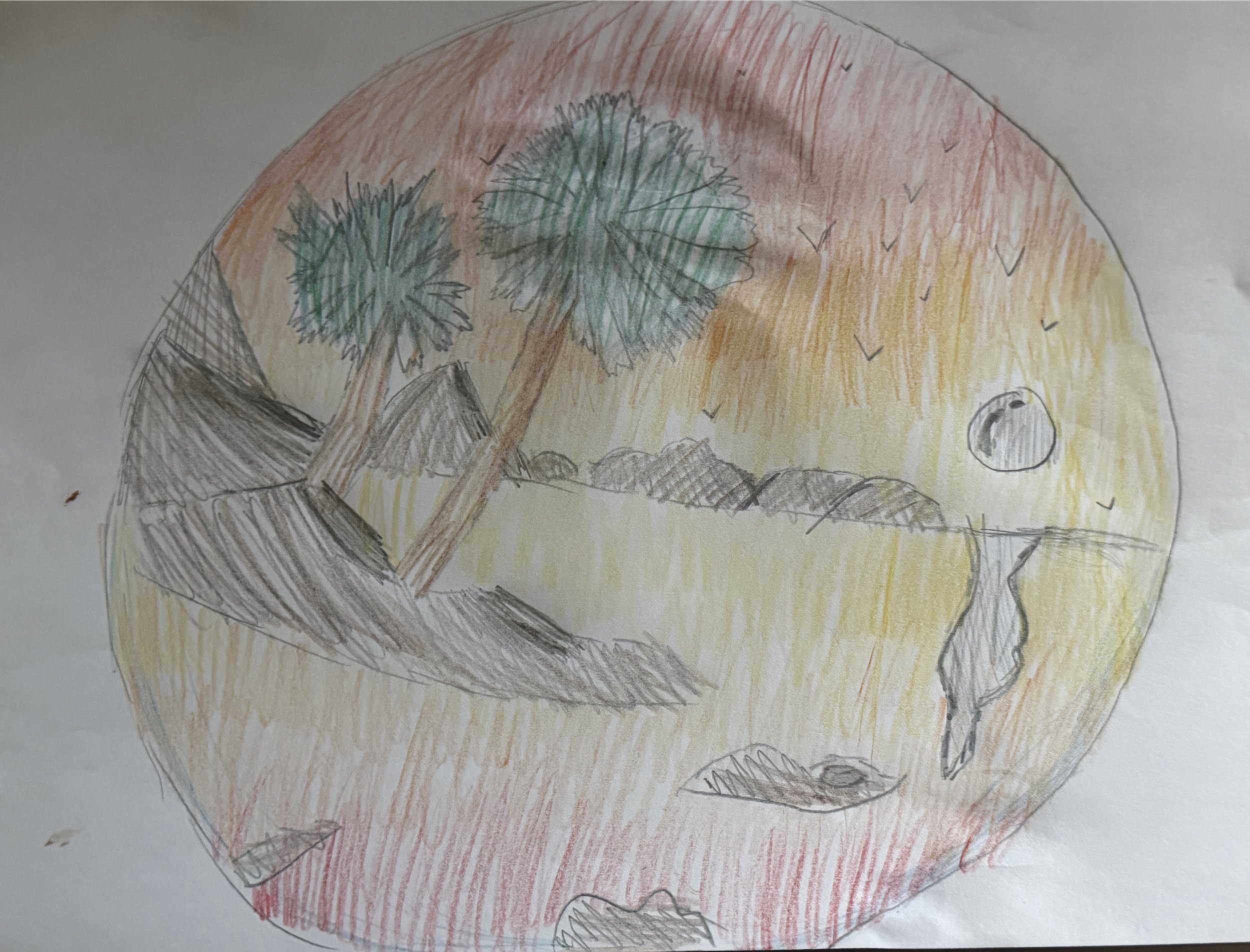 ‘Among the horizon’ by Harper aged 9