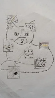 'A cat of many talents' by Bonnie aged 11