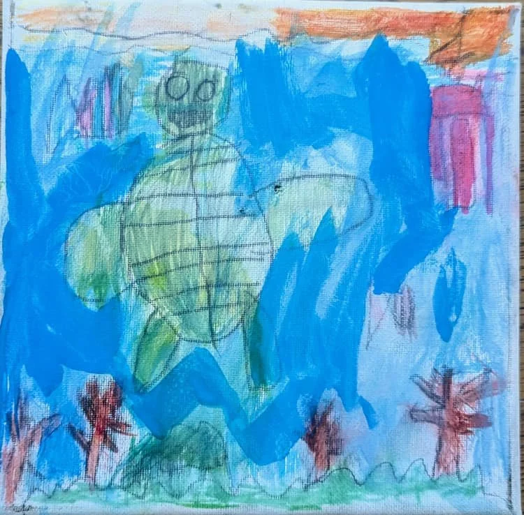 Turtle dreaming by George aged 6.jpg