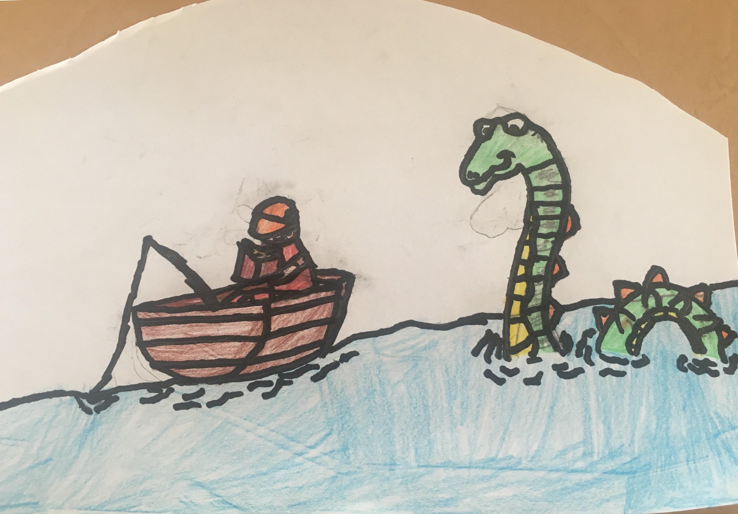Loch ness monster by Basil aged 12.jpg