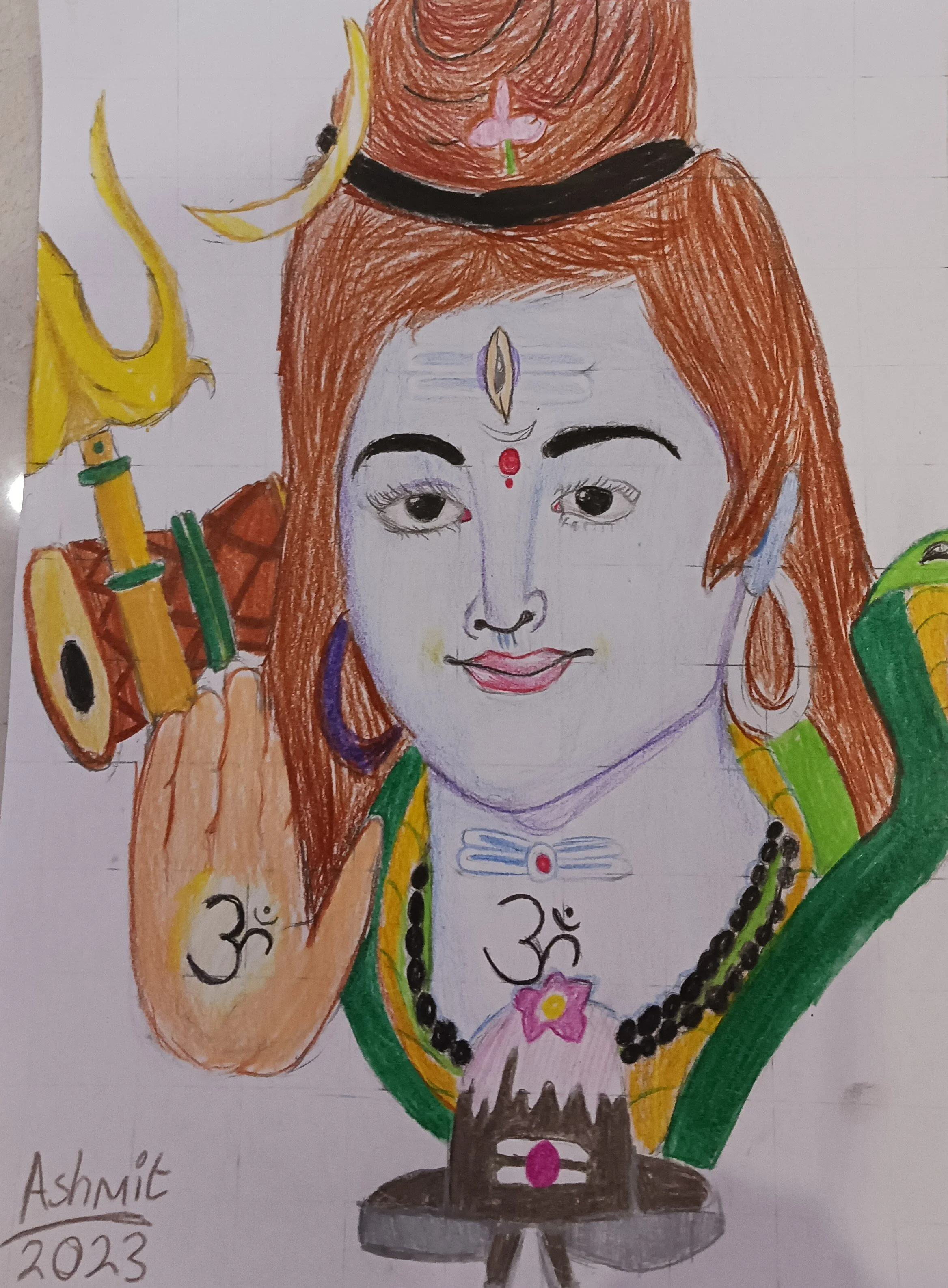 Lord Shiva by Ashmit aged 11.jpg