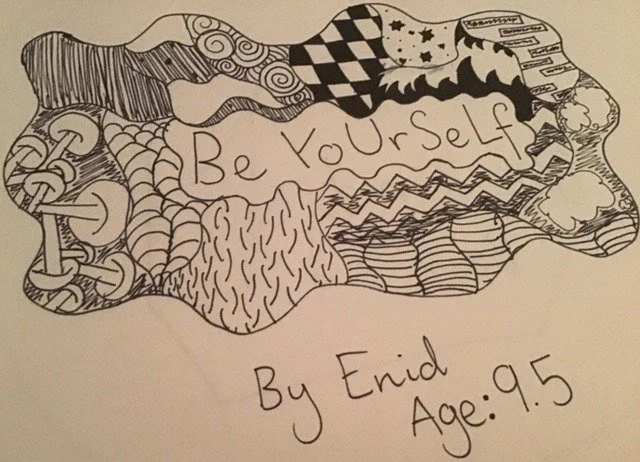 be yourself by Enid aged 9.jpg