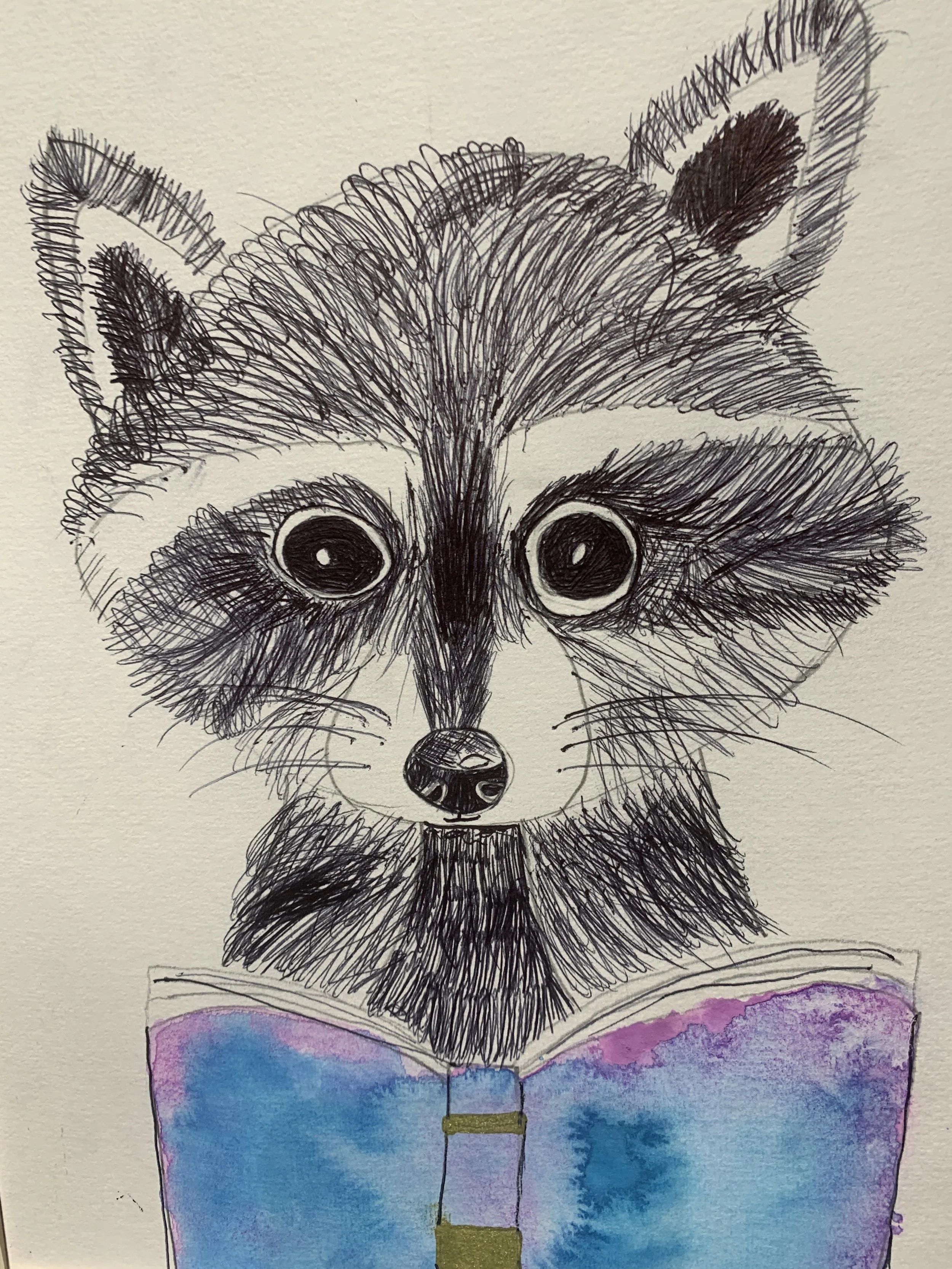 'Caught reading' by Harper aged 9