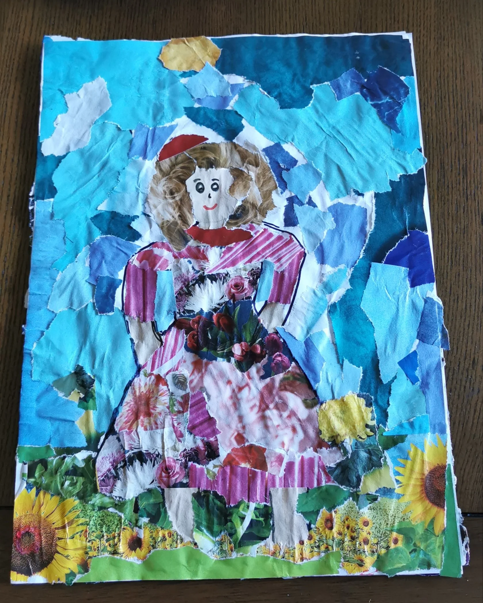 'Wandering in my garden, by Azara aged 8.jpg