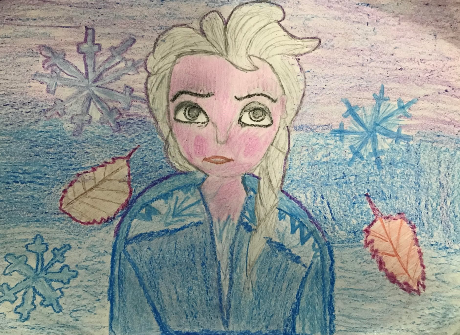 Elsa Frozen by Vihara aged 9.jpg