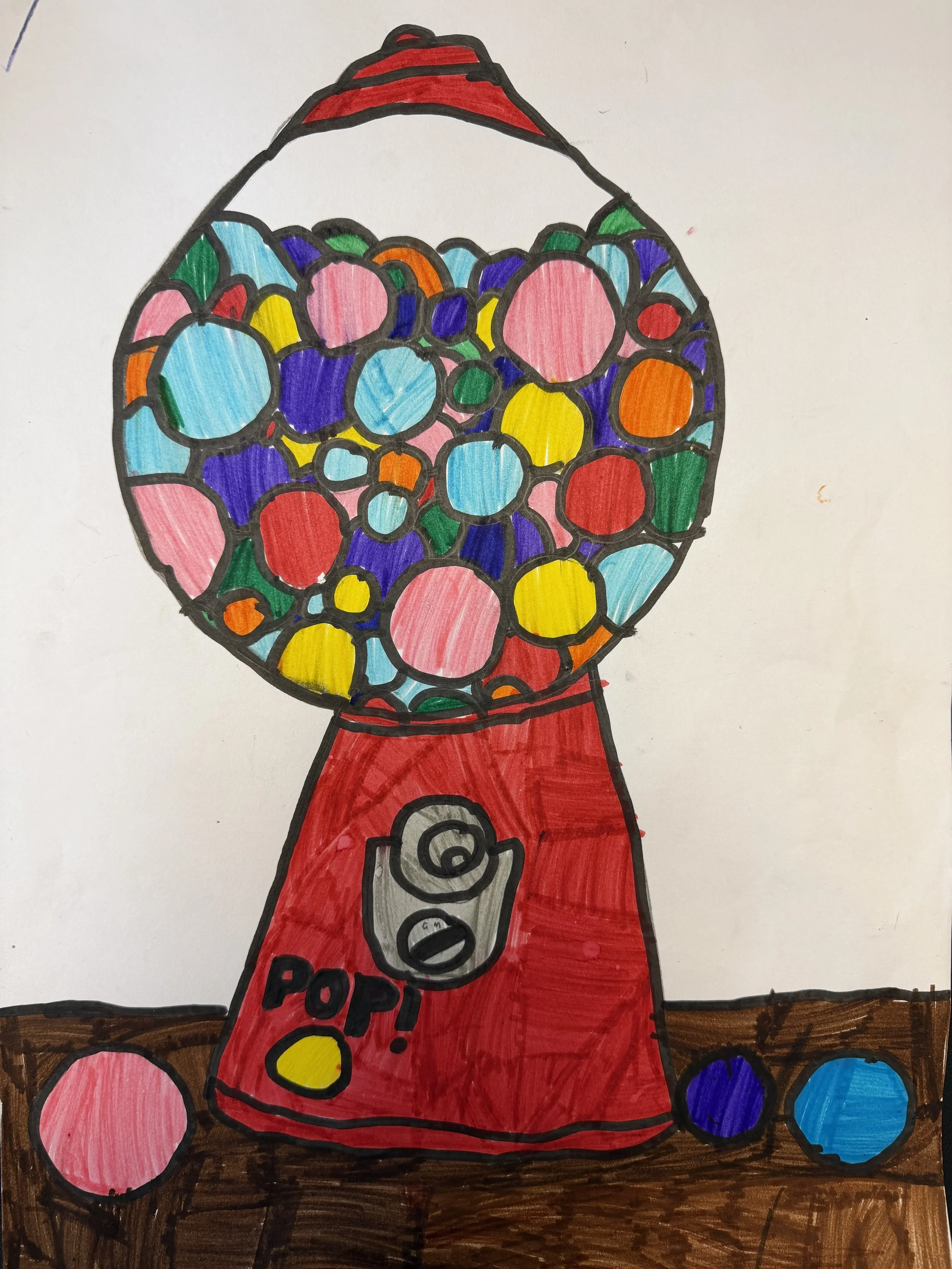 'Gumball machine' by Ava aged 6